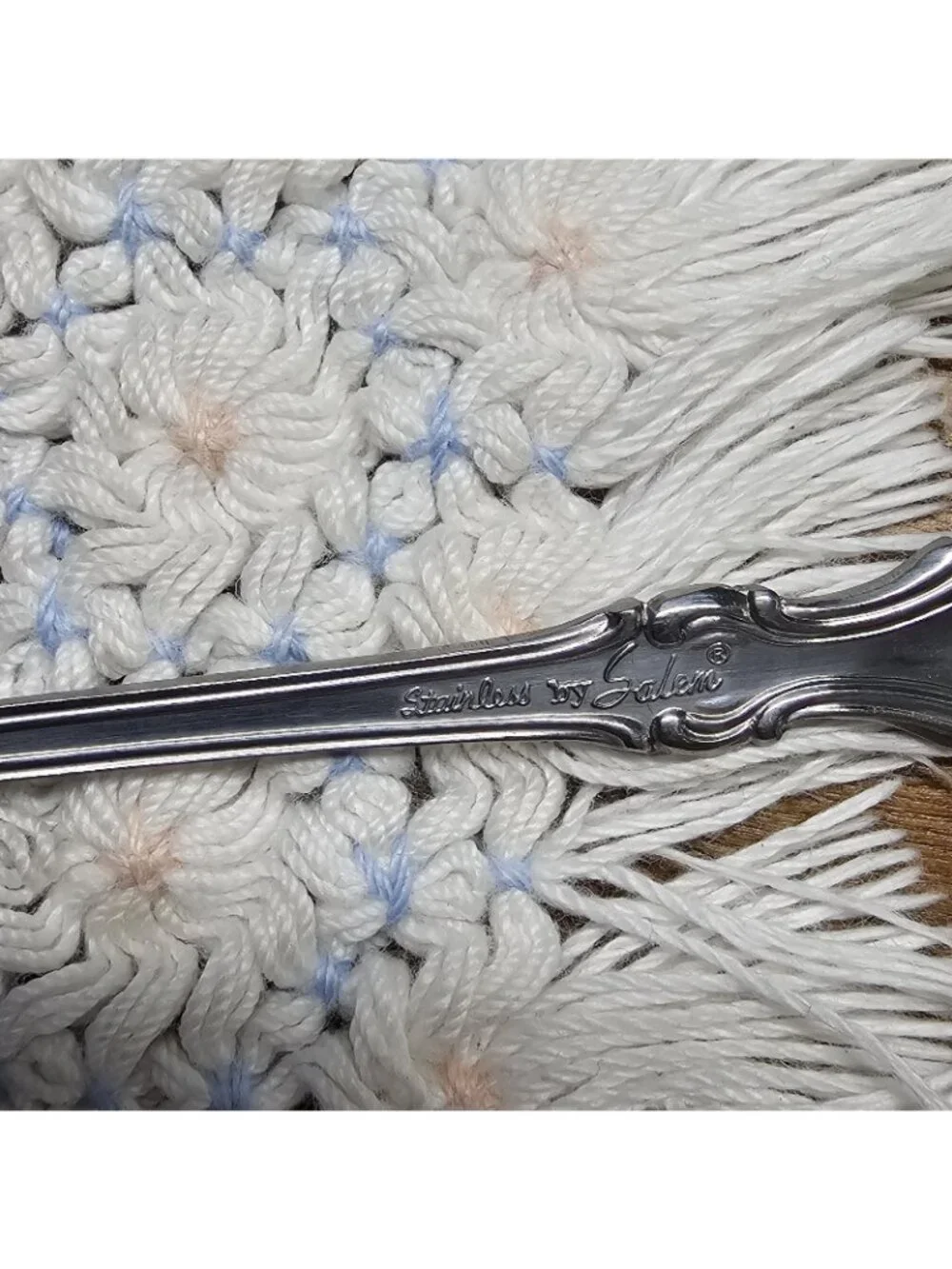 Lot of 7 Salem VICTORIA Cocktail Seafood Fork  Stainless Steel Flatware Set